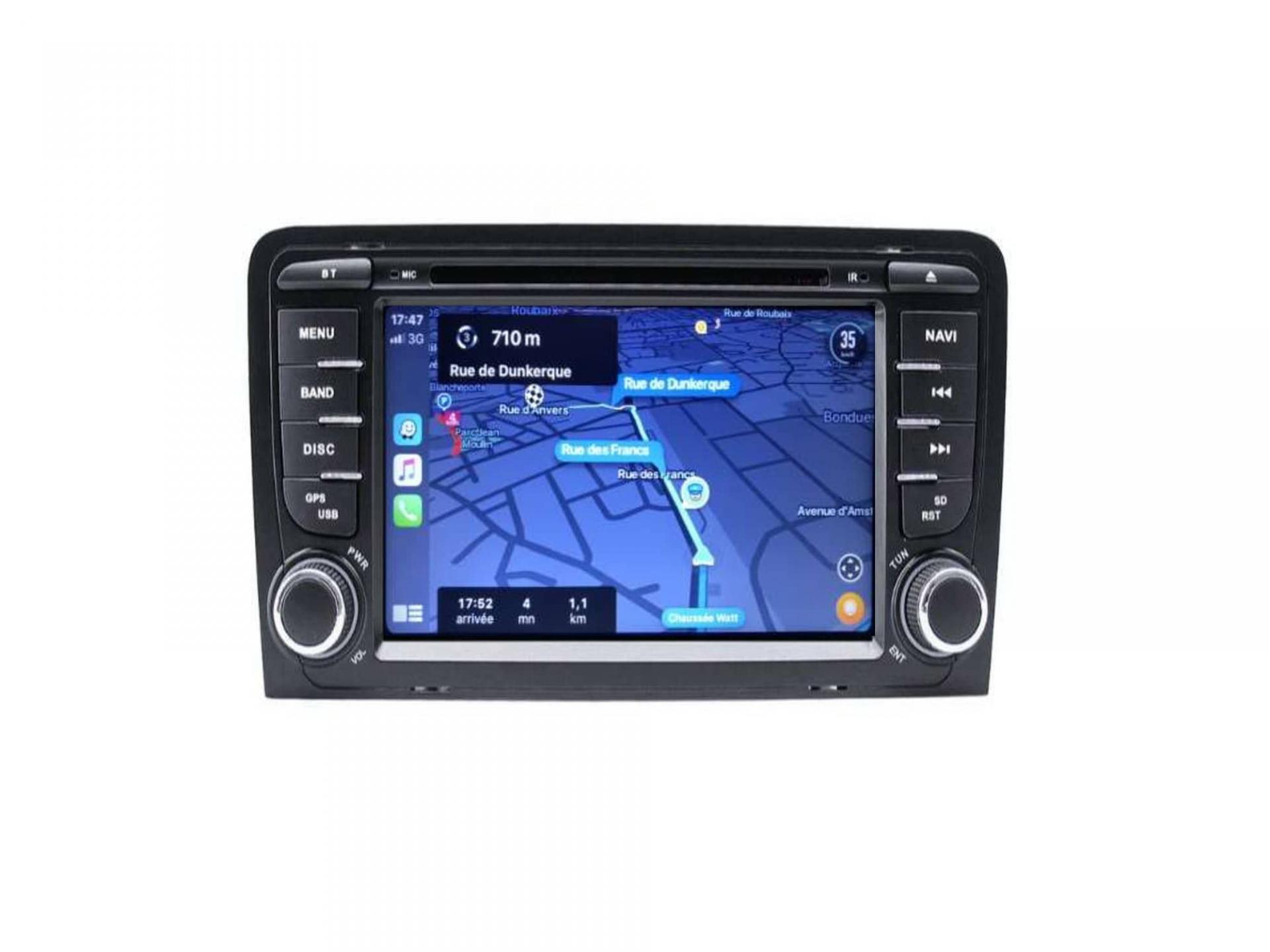 Autoradio Audi A3 8P S3 RS3 Sportback GPS Android Carplay