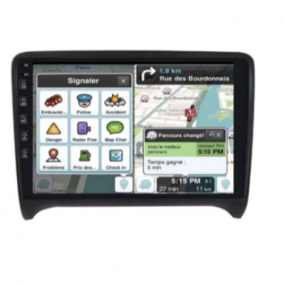 Autoradio full tactile GPS Bluetooth Android & Apple Carplay Audi TT de 2006 à 2014 + caméra de recul