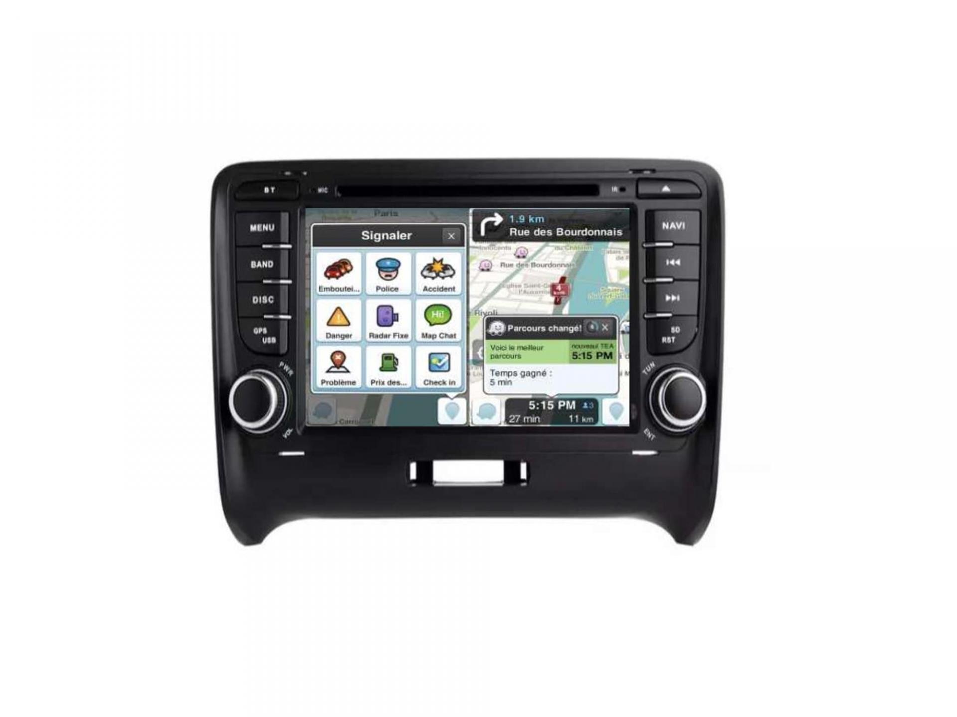 Autoradio Audi TT MK2 Bose 8J Android Auto Apple Carplay GPS Bluetooth  Poste Radio Ecran Tactile Compatible D'origine