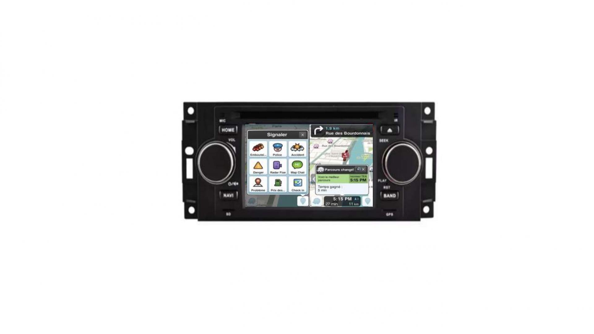 Autoradio tactile GPS Bluetooth Android & Apple Carplay Dodge