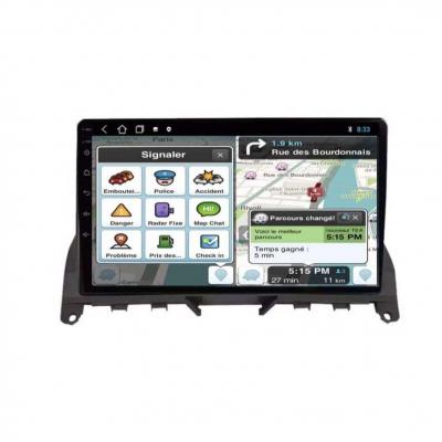 Autoradio full tactile GPS Bluetooth Android & Apple Carplay Mercedes Classe C W204 de 2007 à 2014 + caméra de recul