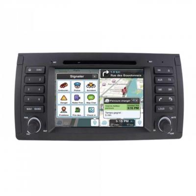 Autoradio tactile GPS Bluetooth Android & Apple Carplay BMW Serie 5 E39, X5 E53, Serie 7 E38 + caméra de recul