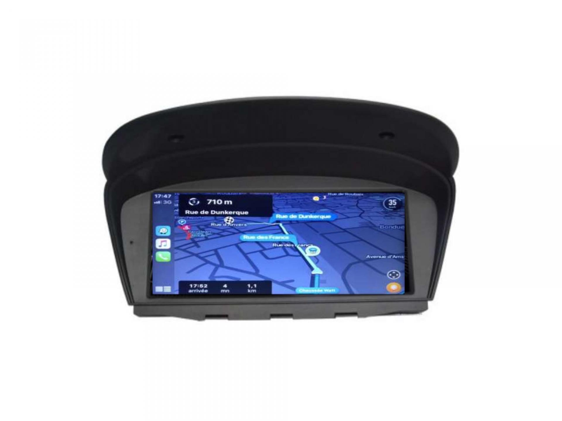 Autoradio gps carplay android auto bluetooth bmw serie 5 m5 e60 serie 6 e63 e64 serie 3 e90 5 