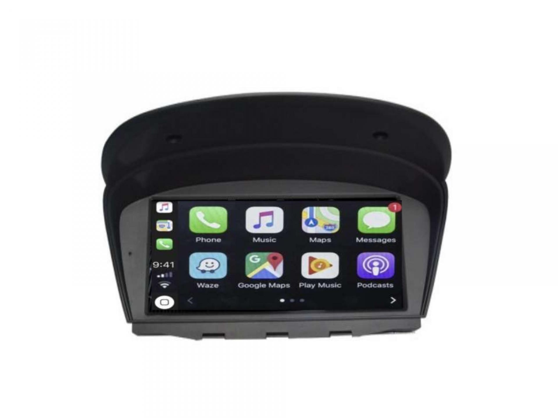 Autoradio gps carplay android auto bluetooth bmw serie 5 m5 e60 serie 6 e63 e64 serie 3 e90 7 