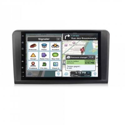 Autoradio full tactile GPS Bluetooth Android & Apple Carplay Mercedes ML W164, GL X164 2004 à 2012 + caméra de recul