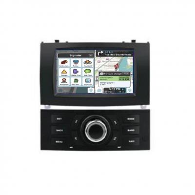 Autoradio noir full tactile GPS Bluetooth Android & Apple Carplay Peugeot 407 de 2004 à 2010 + caméra de recul