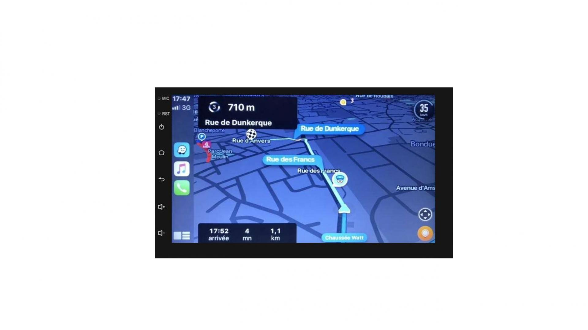 Autoradio tactile GPS Bluetooth Android & Apple Carplay Renault Trafic de  2002 à 2014 + caméra de recul