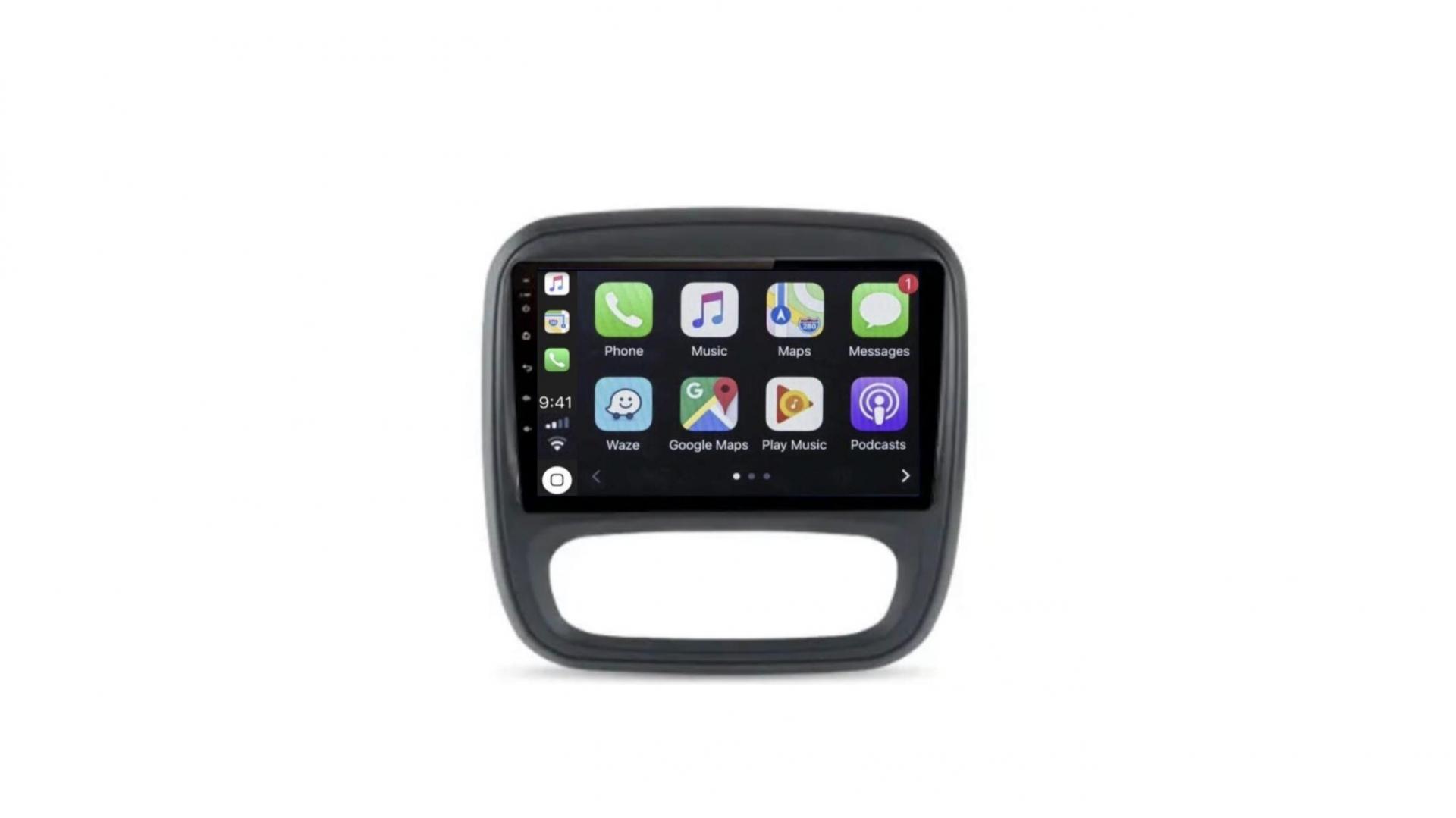 Autoradio tactile GPS Bluetooth Android & Apple Carplay Renault Trafic de  2015 à 2023 + caméra de recul