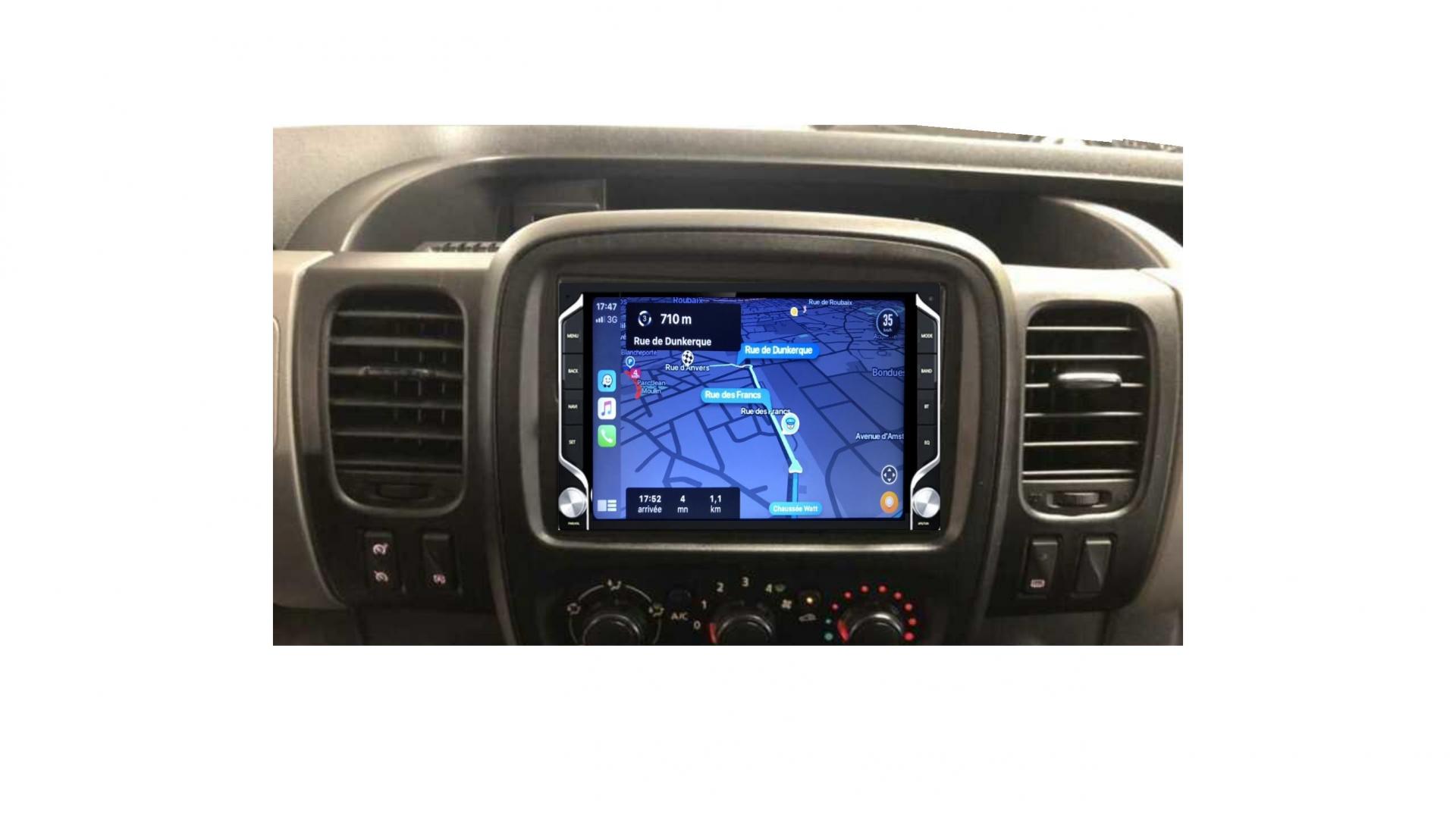 Autoradio tactile GPS Bluetooth Android & Apple Carplay Renault Trafic de  2015 à 2023 + caméra de recul