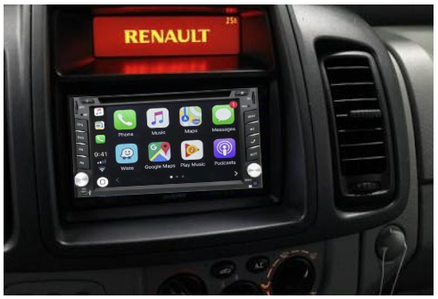 Autoradio tactile GPS Bluetooth Android & Apple Carplay Renault Trafic de  2002 à 2014 + caméra de recul