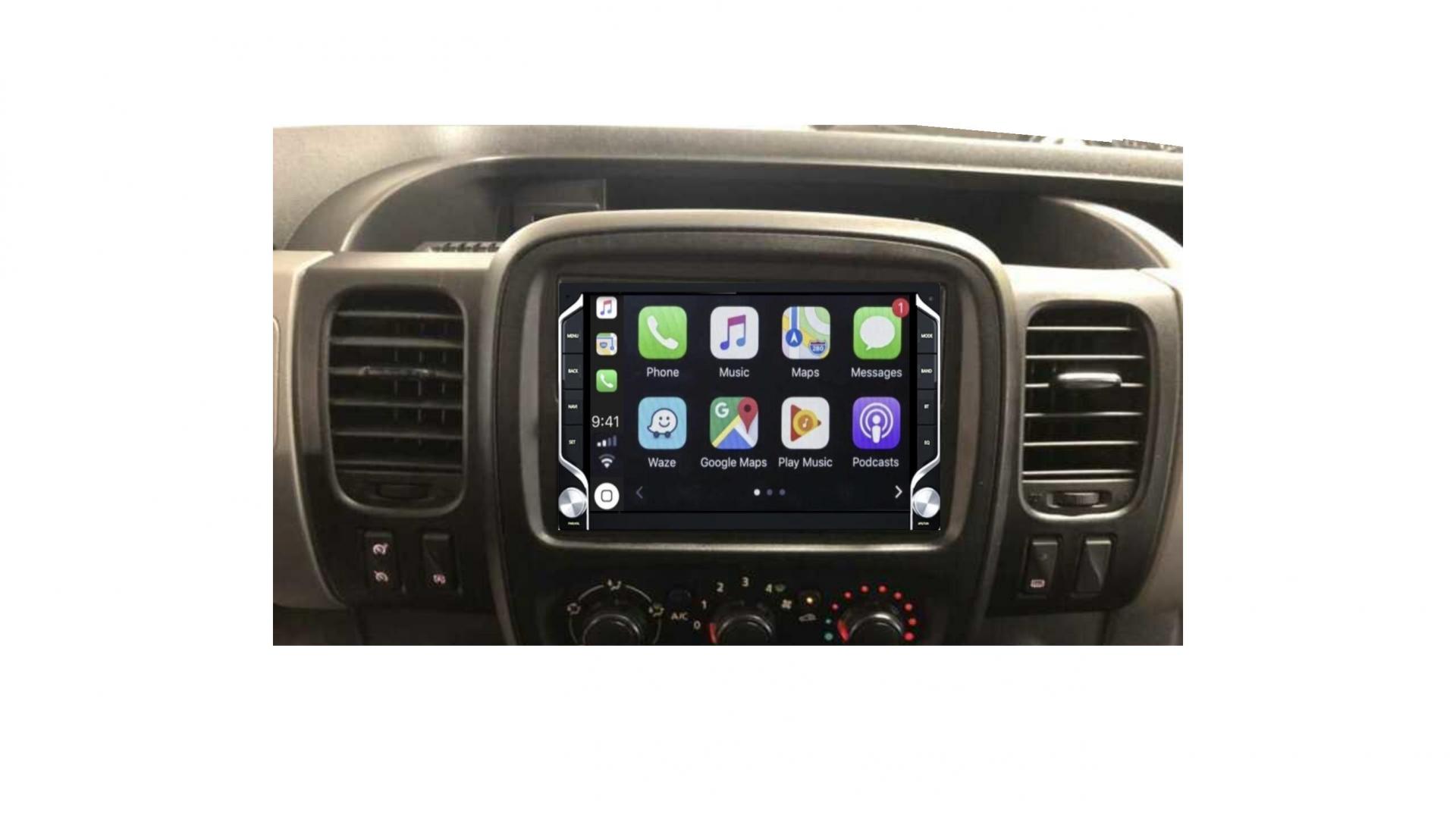 Autoradio tactile GPS Bluetooth Android & Apple Carplay Renault Trafic de  2015 à 2023 + caméra de recul