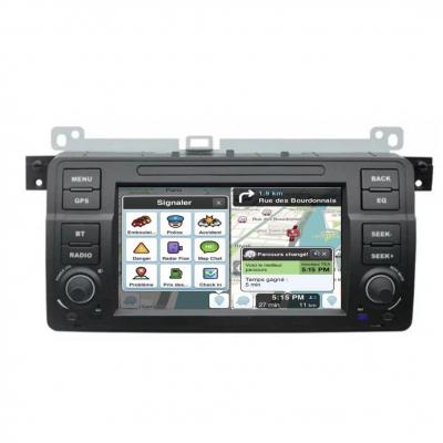 Autoradio BMW Série 3 E46 et M3 1998-2007 tactile avec boutons GPS Bluetooth Android & Apple Carplay + caméra de recul