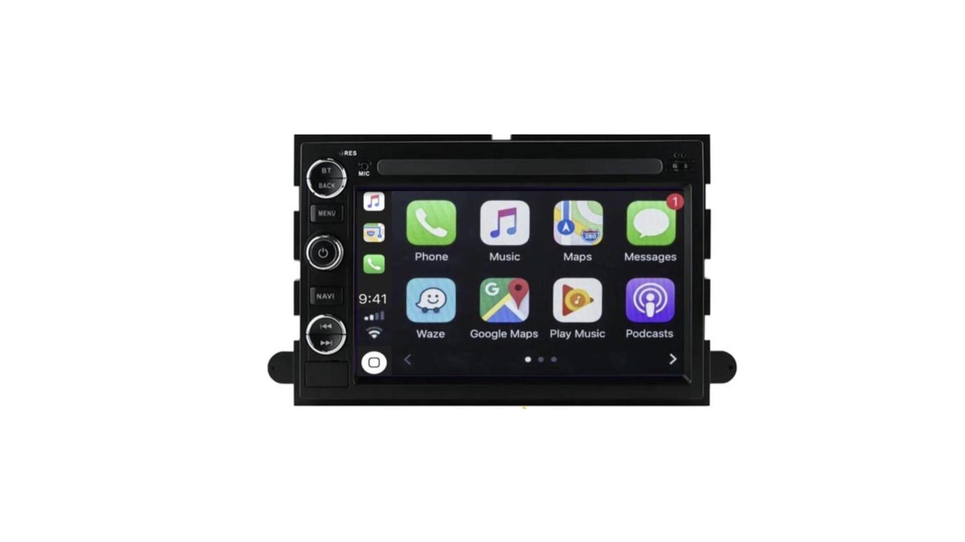 Autoradio tactile GPS Bluetooth Android & Apple Carplay Fiat 500 + caméra  de recul