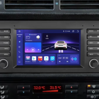 Bmw e39 x5 e53 serie 7 e38 serie 5 autoradio carplay android auto gps 1