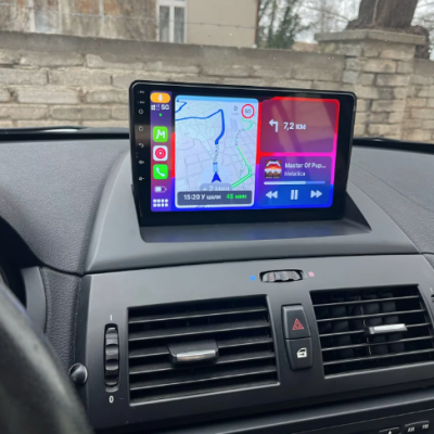 Autoradio BMW X3 E83 de 2004 à 2010 full tactile GPS Bluetooth Android & Apple Carplay + caméra de recul