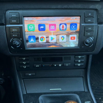 Autoradio BMW Série 3 E46 et M3 1998-2007 tactile avec boutons GPS Bluetooth Android & Apple Carplay + caméra de recul