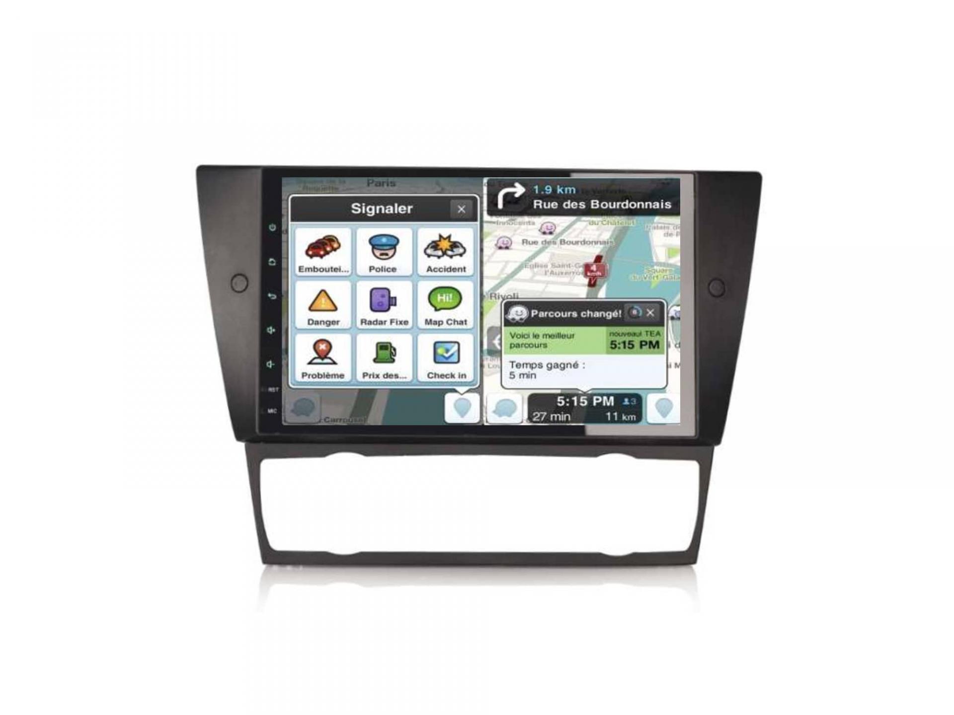 Autoradio GPS BMW série 3 E90 E91 E93 2005 à 2012 Android 12