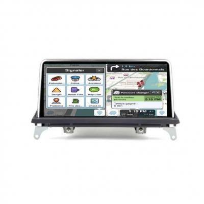 Autoradio full tactile GPS Bluetooth Android & Apple Carplay BMW X5 E70 et BMW X6 E71 2007 à 2014 + caméra de recul