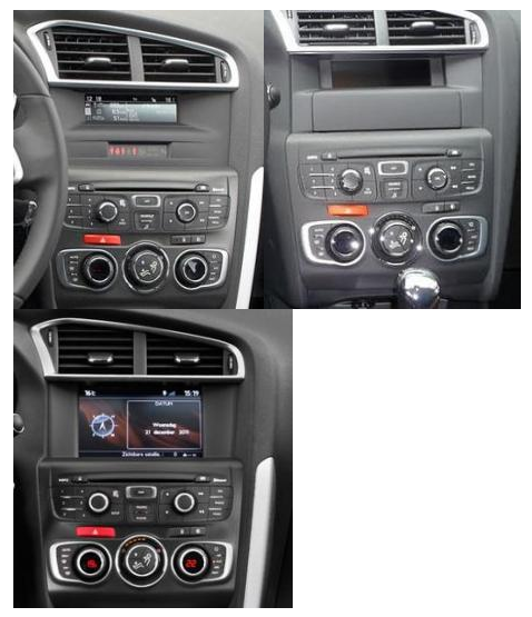 Autoradio tactile GPS Bluetooth Android & Apple Carplay Citroën C4 et DS4  de 2011 à 2018 + caméra de recul