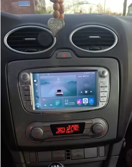 Autoradio gris Ford Focus, Transit, C-Max, S-Max Galaxy et Mondeo tactile GPS Bluetooth Android & Apple Carplay + caméra de recul