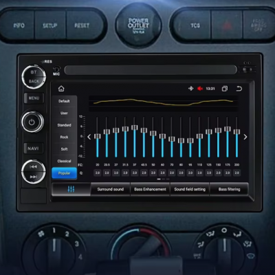 Autoradio Ford Mustang,Explorer,Edge,F150,Fusion,Focus tactile GPS Bluetooth Android & Apple Carplay + caméra de recul