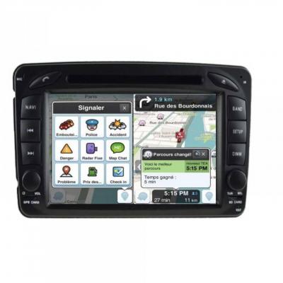 Autoradio tactile GPS Bluetooth Android & Apple Carplay Mercedes Classe C W203 Phase 1,Classe G, CLK, Vito et Viano + caméra