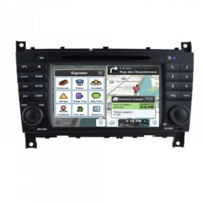Autoradio tactile GPS Bluetooth Android & Apple Carplay Mercedes Classe C W203 Phase 2, Classe G, Classe CLC + caméra de recul