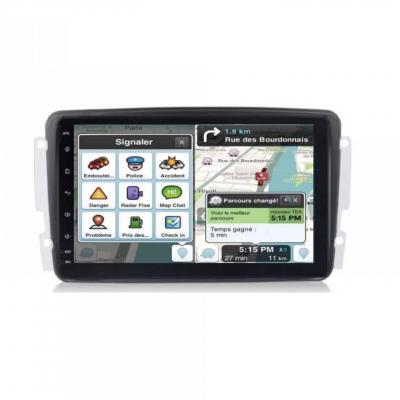 Autoradio full tactile GPS Bluetooth Android & Apple Carplay Mercedes Classe C W203 Phase 1,Classe G, CLK, Vito, Viano + caméra