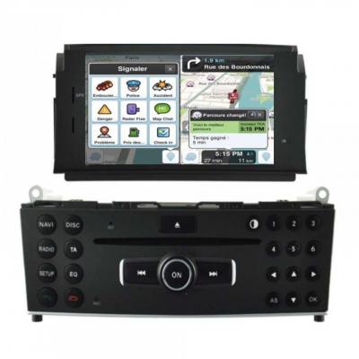 Autoradio tactile GPS Bluetooth Android & Apple Carplay Mercedes Classe C W204 2007 à 2011 + caméra de recul