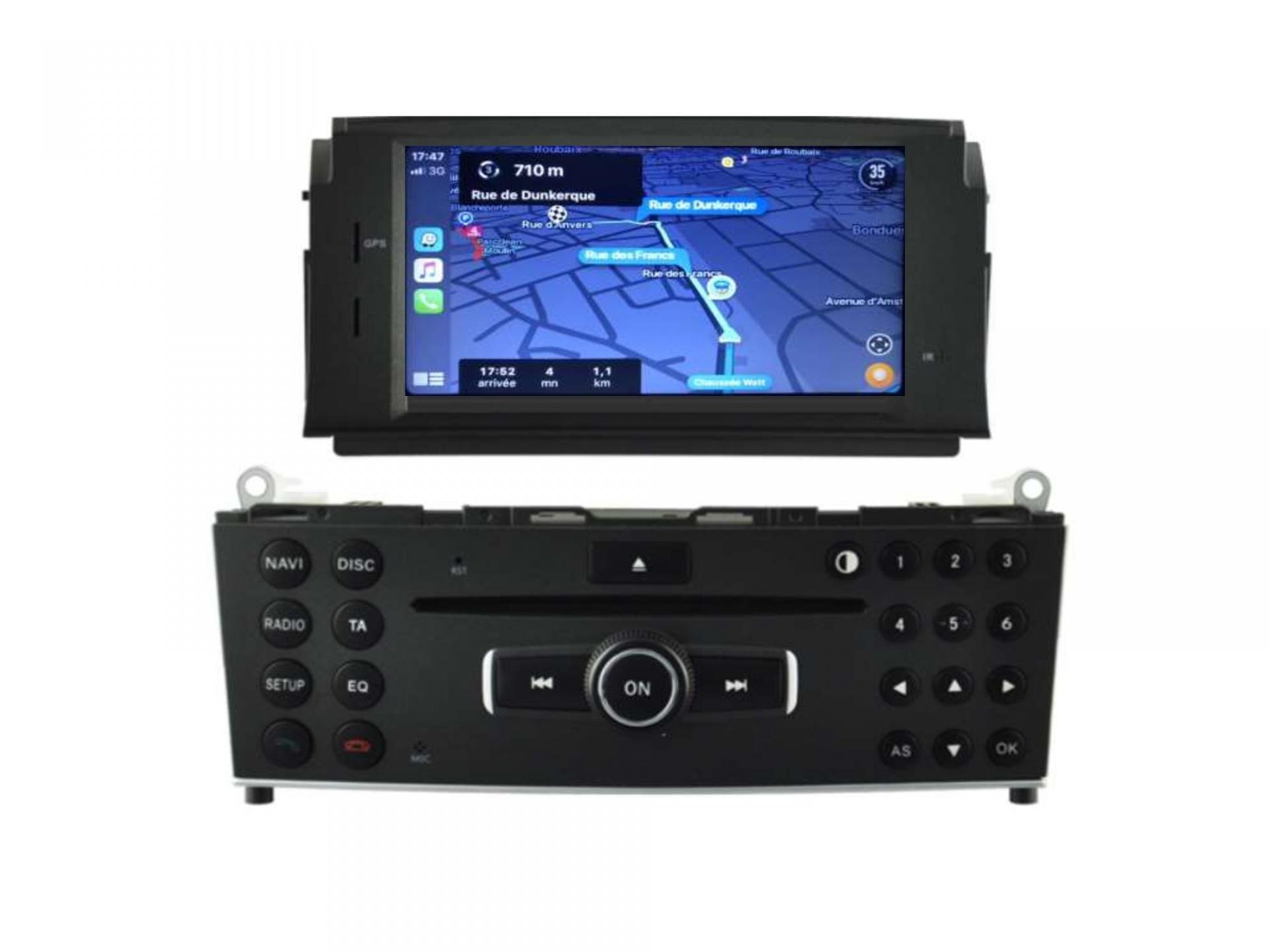 Autoradio tactile GPS Bluetooth Android & Apple Carplay Mercedes