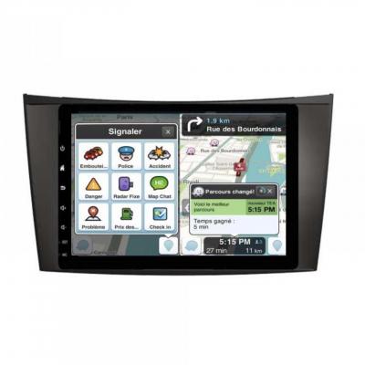 Autoradio full tactile GPS Bluetooth Android & Apple Carplay Mercedes Classe E W211,CLS W219 et Classe G W463 + caméra de recul
