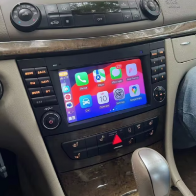 Autoradio Mercedes Classe E W211,CLS W219 et Classe G W463 tactile avec boutons GPS Bluetooth Android & Apple Carplay + caméra de recul