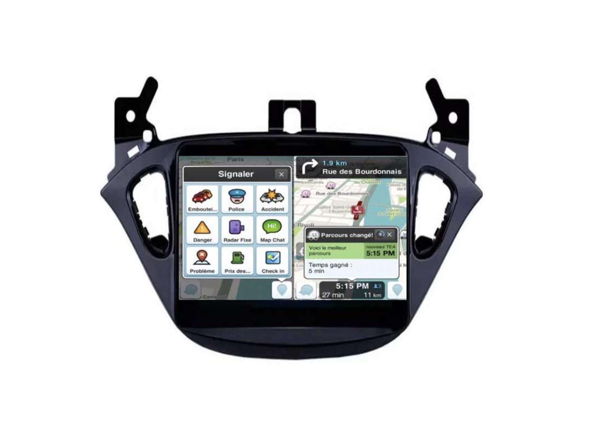 Autoradio full tactile GPS Bluetooth Android & Apple Carplay Opel Adam et  Opel Corsa de 2012 à 2019 + caméra de recul