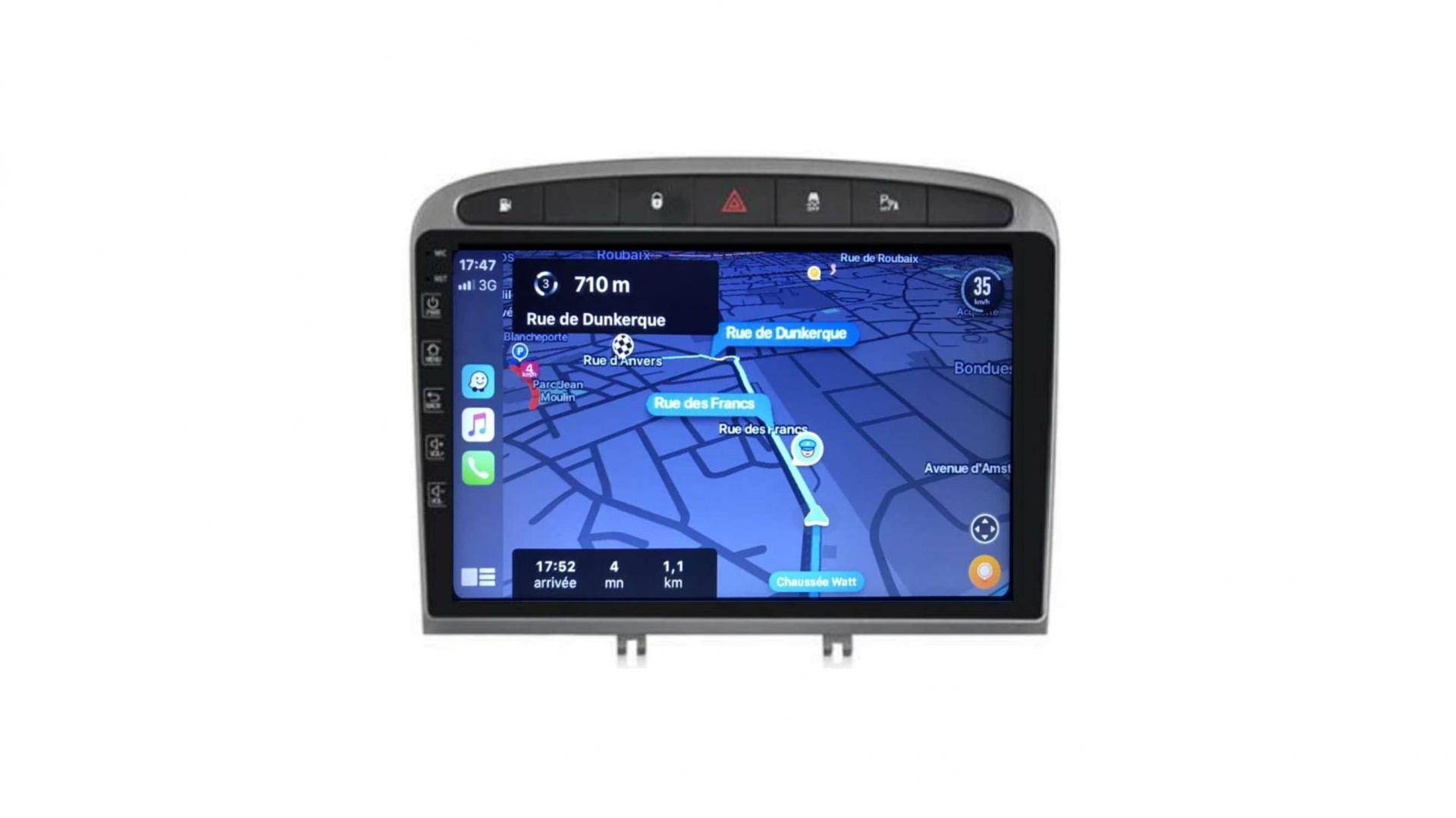 Tablette tactile Android et Apple Carplay sans fil Peugeot RCZ et 308