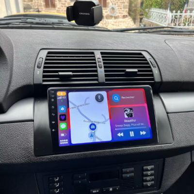 Autoradio BMW Serie 5 E39, X5 E53, Serie 7 E38 full tactile GPS Bluetooth Android & Apple Carplay + caméra de recul