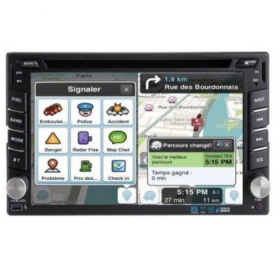 Autoradio tactile GPS Bluetooth Android & Apple Carplay Fiat Scudo à partir de 2007 + caméra de recul