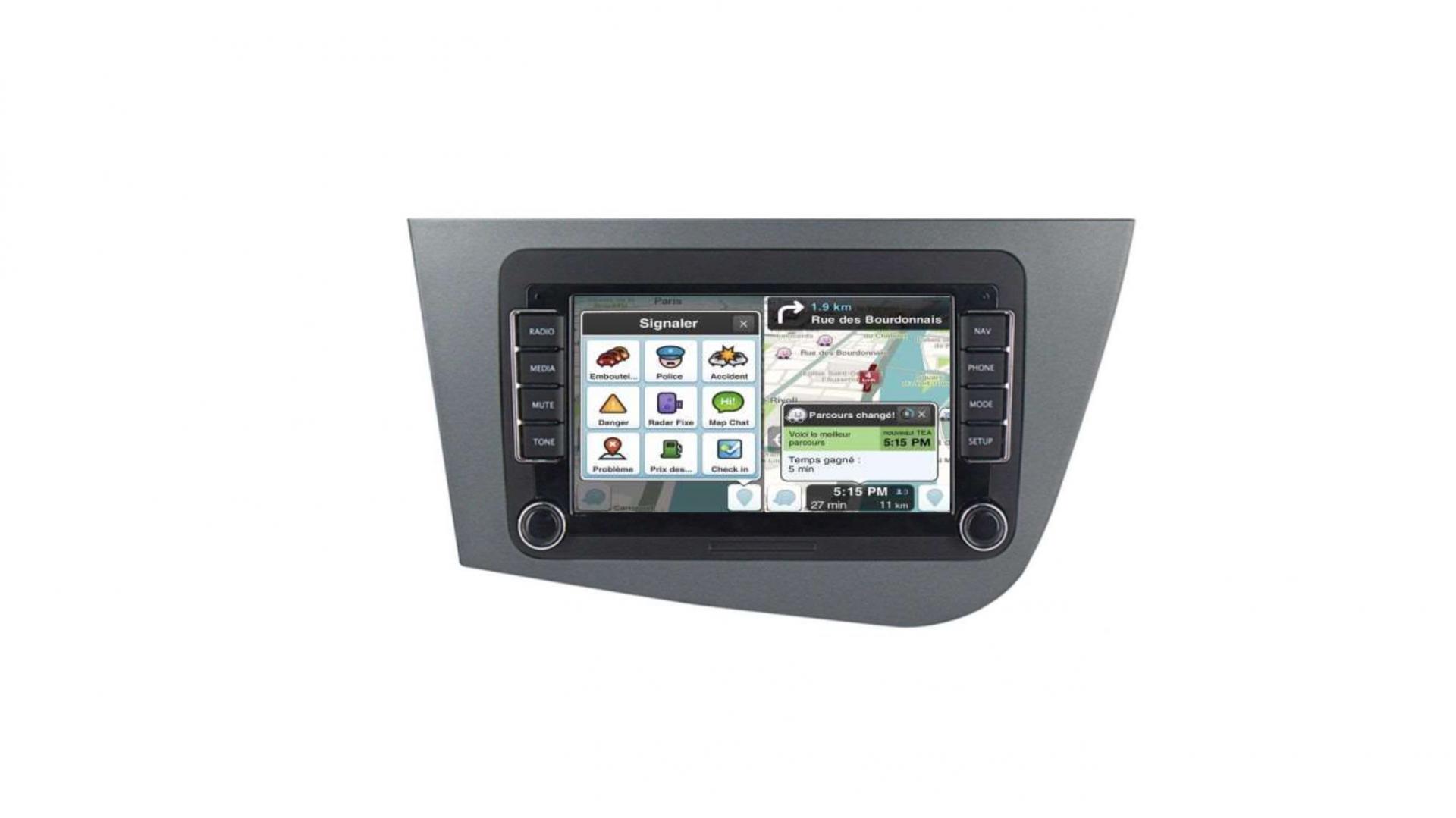 Seat leon autoradio tactile gps bluetooth android apple carplay 3