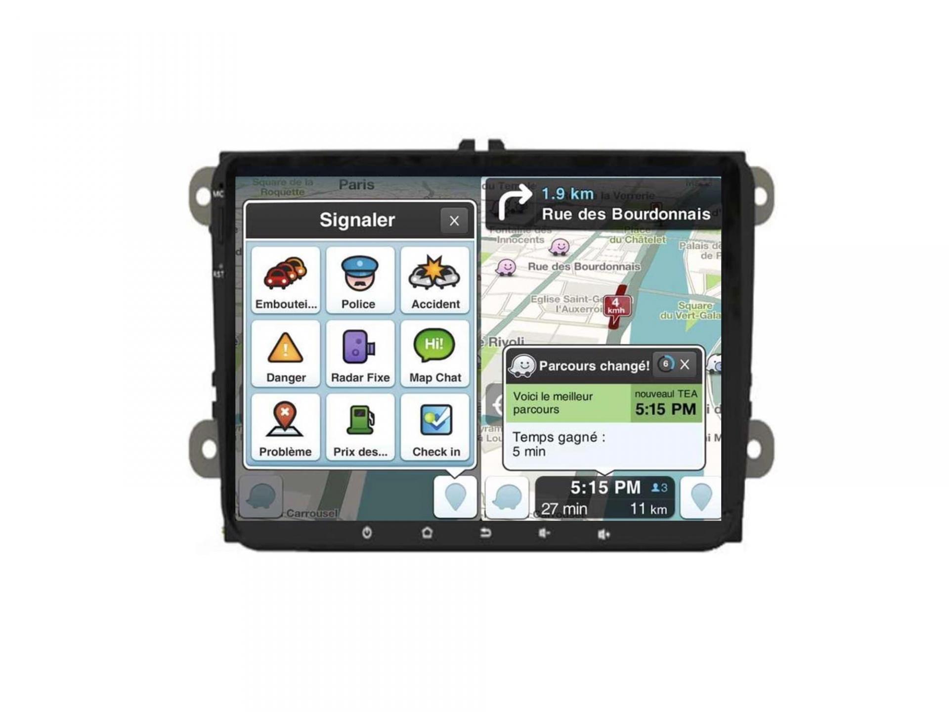 Autoradio full tactile GPS Bluetooth Android & Apple Carplay