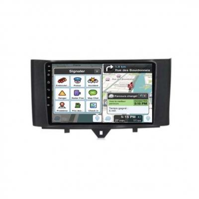 Autoradio full tactile GPS Bluetooth Android & Apple Carplay Smart Fortwo de 2010 à 2015 + caméra de recul