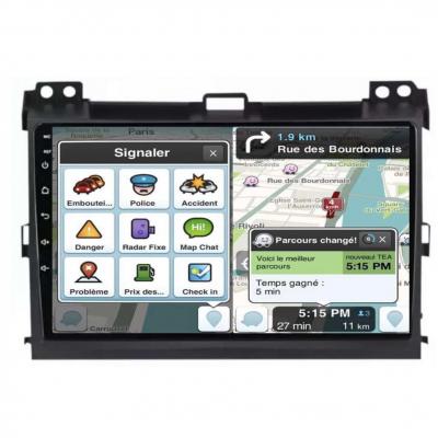 Autoradio tactile GPS Bluetooth Android & Apple Carplay Toyota Land Cruiser de 2002 à 2009 + caméra de recul