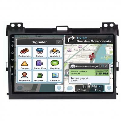 Autoradio Toyota Land Cruiser de 2002 à 2009 tactile GPS Bluetooth Android & Apple Carplay + caméra de recul