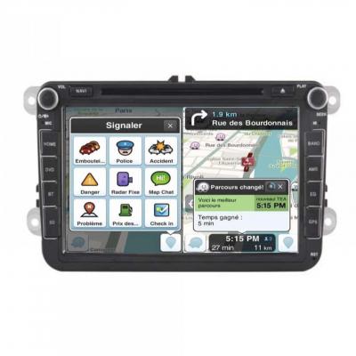Autoradio tactile GPS Bluetooth Android & Apple Carplay Skoda Octavia, Fabia, Yeti, Superb, Roomster et Rapid + caméra de recul