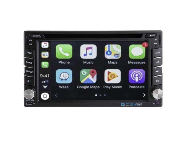 Autoradio tactile GPS Bluetooth Android & Apple Carplay VW Golf 4,Polo,Passat,Bora,Sharan,T4,T5  et Crafter + caméra de recul